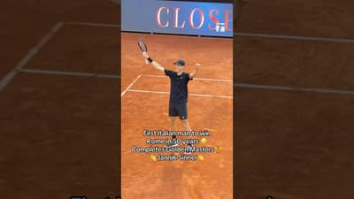 Eternal glory for Jannik 🏆🇮🇹 #IBI26 #janniksinner #rome