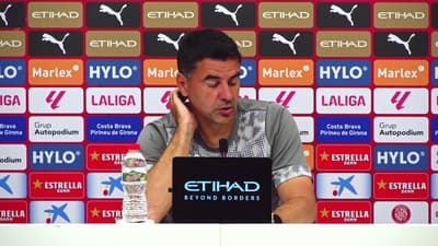 Roda de Premsa de Míchel Sánchez, prèvia al partit del ATLÉTICO DE MADRID vs GIRONA FC