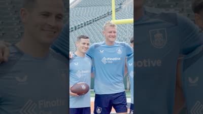 “To be able to be in the facility, see how everything’s run, I think it’s amazing.” 🏈 #BurnleyFC