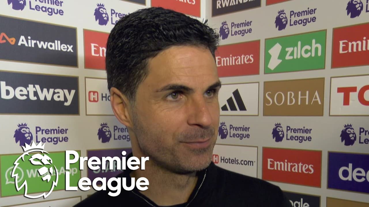 Mikel Arteta reacts to Arsenal's 'massive win' against Burnley | Premier League | NBC Sports