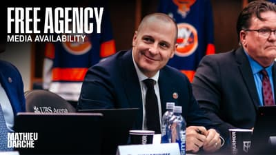 New York Islanders Free Agency Availability | Mathieu Darche