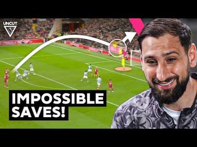 Gianluigi Donnarumma Rates His IMPOSSIBLE Premier League Saves | Uncut