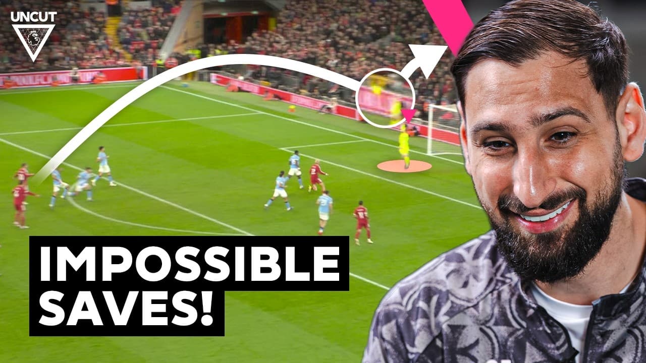 Gianluigi Donnarumma Rates His IMPOSSIBLE Premier League Saves | Uncut