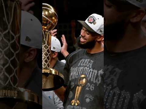 KAT loving his time with the Larry O’Brien trophy 🫶