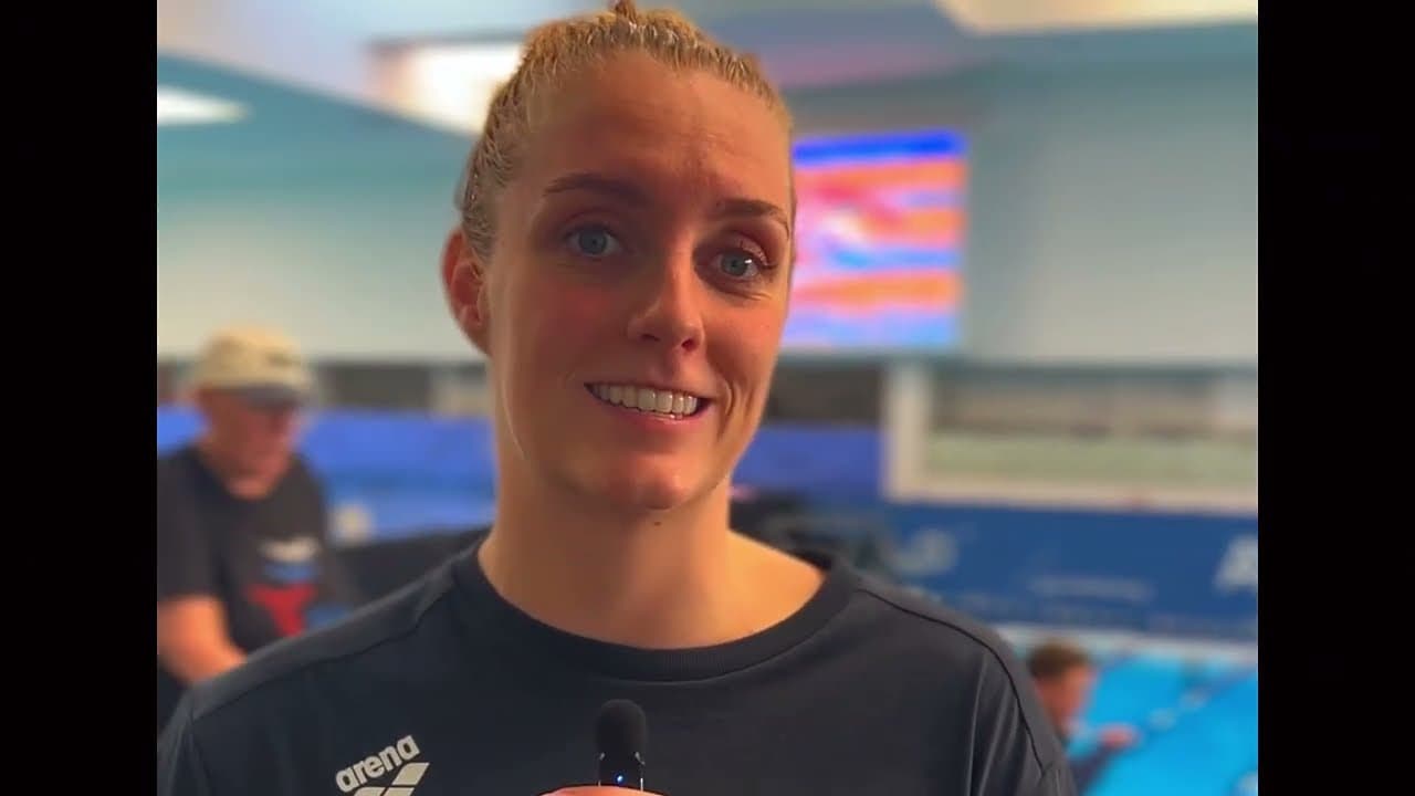 Steenbergen on 52.33 in April: "I wanted to swim a fast 100 free, that's my main focus this year"
