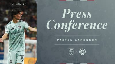 Press Conference | Paxten Aaronson on assist, performance in road loss to RSL