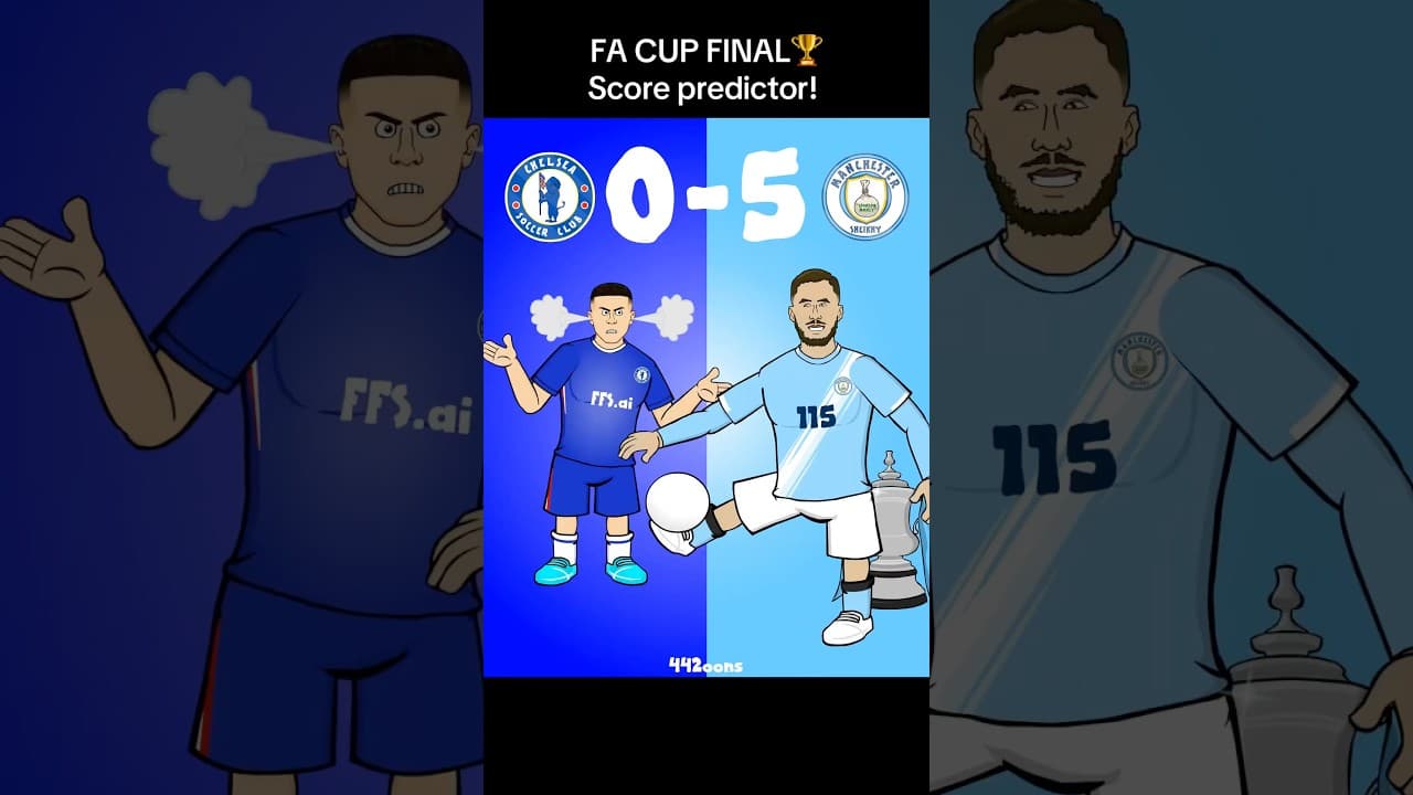 FA Cup final score predictor! #facup #football #chelsea #mancity