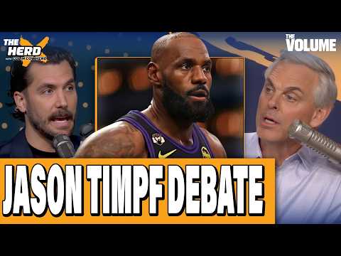 Colin Cowherd & Jason Timpf DEBATE NBA Playoffs, LeBron James, Wemby & Draft | THE HERD