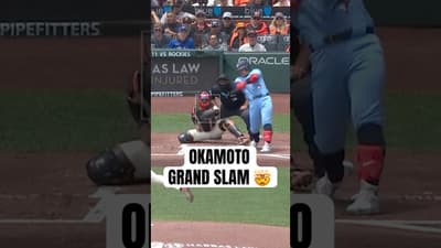 Kazuma Okamoto’s first career GRAND SLAM 😤 #MLB #Toronto #BlueJays