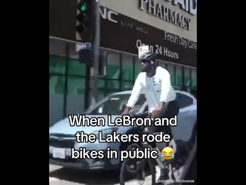 When LeBron James, Anthony Davis & JR Smith were out for a bike ride in LA 🔥 (via Instakyle/IG)