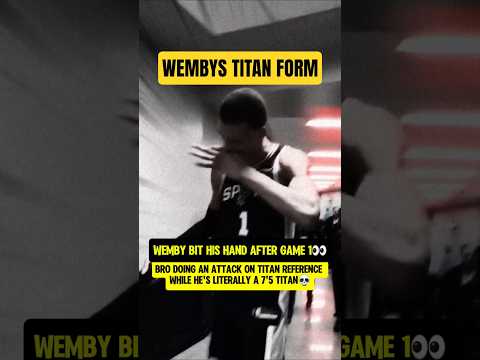 Wemby triggered his TITAN FORM😤