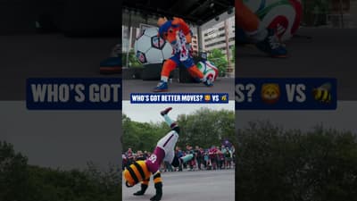 We put our mascots head to head in a dance battle 🕺Who’s got the better moves?