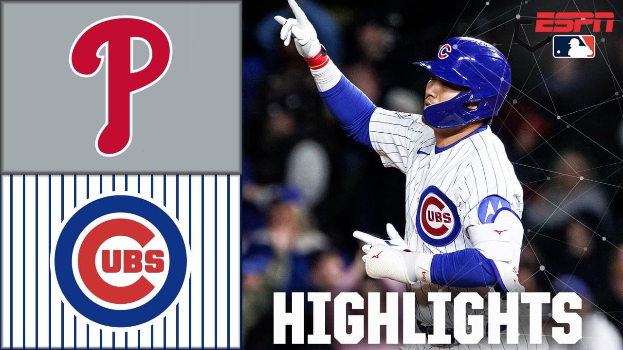 FLY THE W 🐻 Philadelphia Phillies vs. Chicago Cubs | Full Game Highlights | ESPN MLB