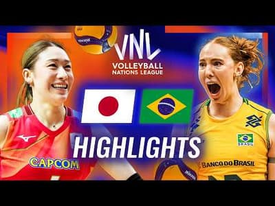 Japan 🇯🇵 vs. Brazil 🇧🇷 - Highlights | Week 3 | Women's VNL 2026