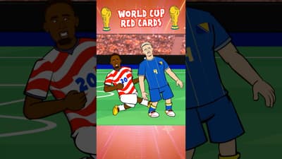 How World Cup red cards work🤣 USA vs Bosnia #worldcup #highlights #redcard