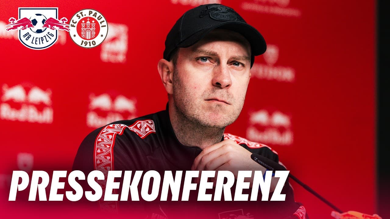 LIVE 🔴 Pressekonferenz nach RB Leipzig - FC St. Pauli | Bundesliga
