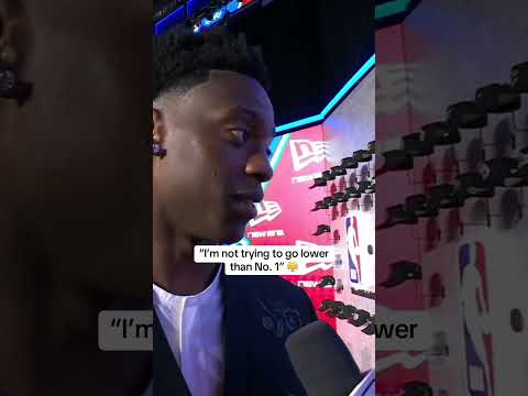 AJ Dybantsa is confident heading into NBA draft night 🙌