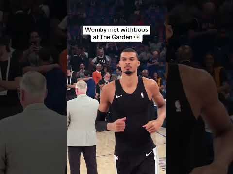 Knicks fans don't like Wemby 👀