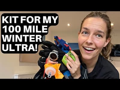 My Arc of Attrition race kit & food! Getting ready for a 100 mile ultramarathon in the UK winter!