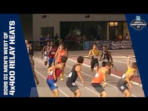 Every men's 4x400 meter relay heat from the 2026 NCAA Division I West First Round track & field meet