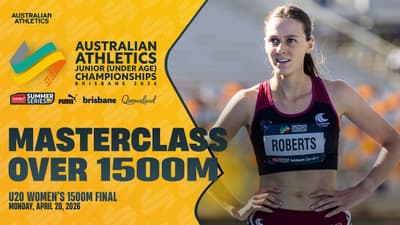 Women's U20 1500m final dominated by Milla Roberts | 2026 Australian Athletics Junior Championships
