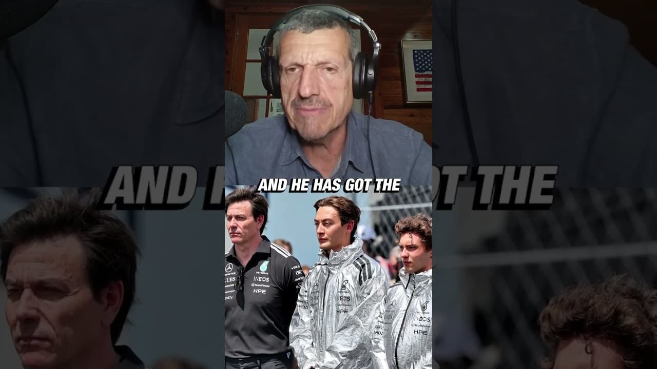 George currently firing up V2 of his PowerPoint for Toto #f1 #mercedes