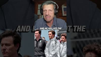 George currently firing up V2 of his PowerPoint for Toto #f1 #mercedes