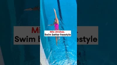 Add backstroke or breaststroke for recovery and better feel in the water.