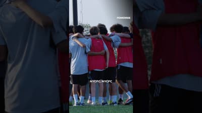 Mic’d up and locked in with the U15’s🎙️🔒 ​⁠@Powerade  #mlsnext #newyorkcityfc #micdup