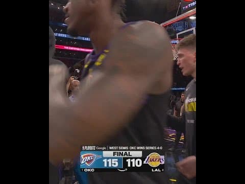 LeBron James exits Lakers court for final time of season
