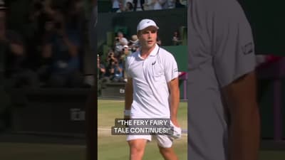 Arthur Fery takes down Flavio Cobolli in straight sets to advance to the semifinals at Wimbledon!