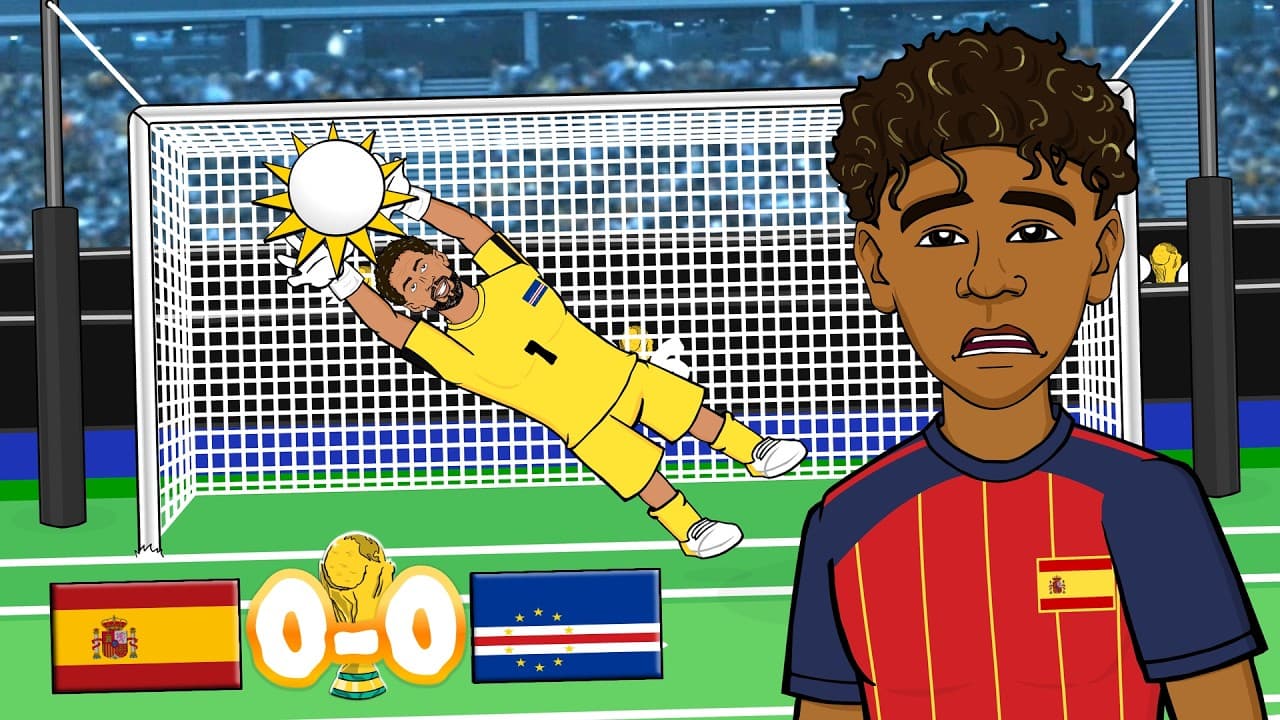 YAMAL STOPPED BY CAPE VERDE🔥 Vozinha has a worldie against Spain! (0-0 World Cup 26 Highlights)