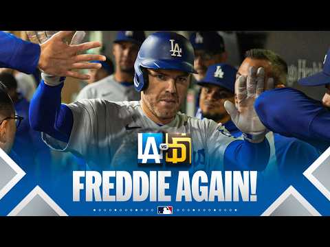 Freddie Freeman’s second homer of the game! 💪 | MLB Highlights (Dodgers vs. Padres)
