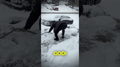 SNOWED IN #blizzard #manstuff