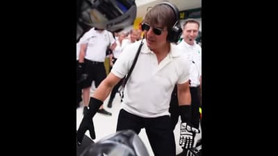 When Tom Cruise joined the Mercedes pit crew in Miami ⚡️