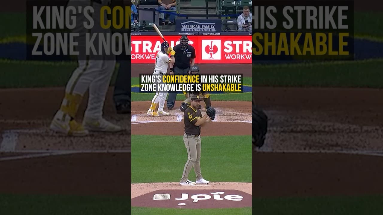 Michael King's confidence in his strike zone knowledge is unshakable.