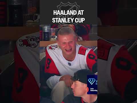 Haaland loving the Stanley Cup vibes 🇳🇴