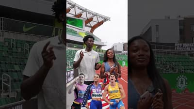 Ja’Kobe Tharp is just getting started 🔥 The world record holder goes 🔟 for 🔟 #track #challenge