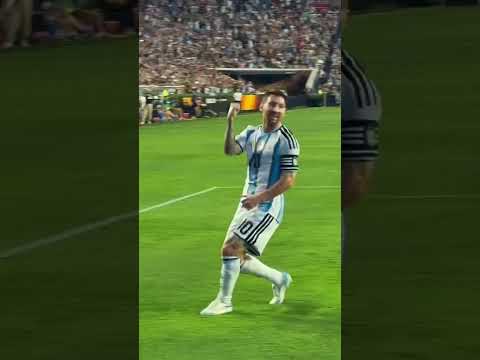 The moment Messi scored in potentially the LAST international friendly of his career 🚨
