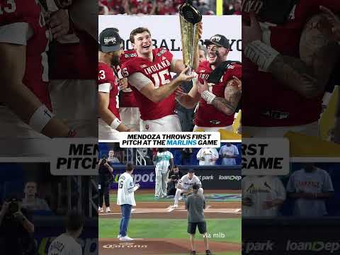 First pitch duties for Fernando Mendoza 🔥 #nfldraft #fernandomendoza