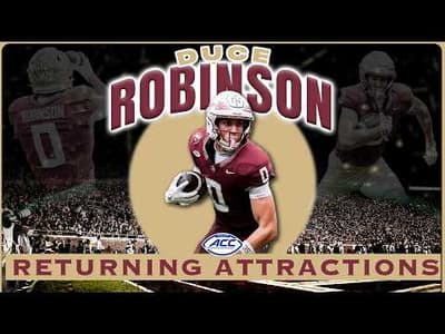 Florida State WR Duce Robinson | 2026 ACC Football Returning Attractions
