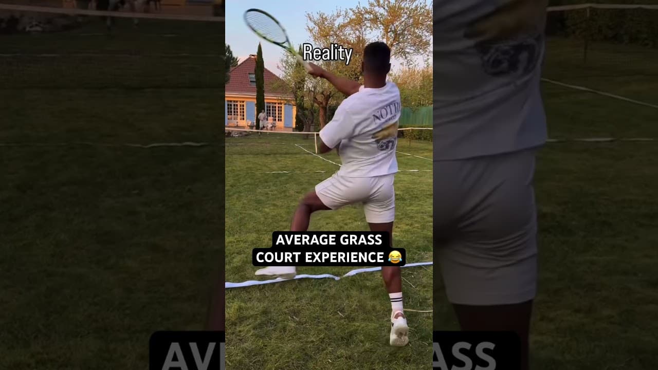 Relatable 😂 via Maxence Bertimon / Instagram #tennis #sports #lol #wimbledon  #grass