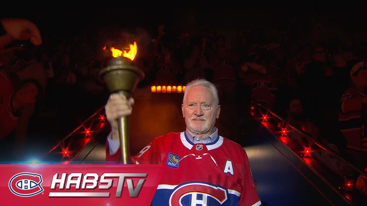 Larry Robinson carries the torch for Game 6 against the Sabres