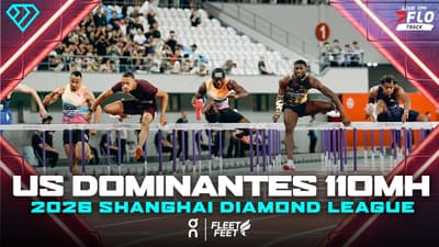 Americans Jamal Britt and Cordell Tinch Dominate 110mH | 2026 Shanghai Diamond League Race Video
