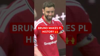 BRUNO FERNANDES TIES THE PREMIER LEAGUE SINGLE-SEASON ASSIST RECORD