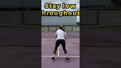🦵🔥 volley drill to work on tough, low #tennisvolleys!