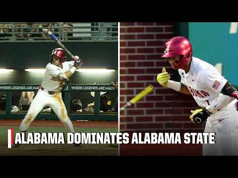 Alabama scores 21 RUNS vs. Alabama State in the Tuscaloosa Regional 🤯 | ESPN College Baseball