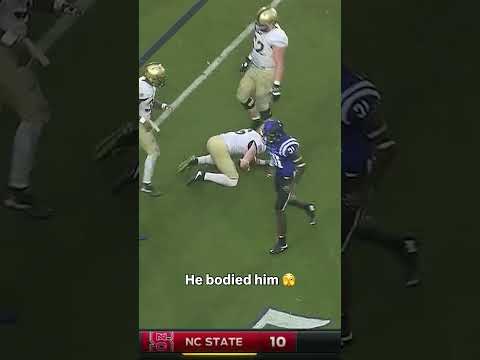 He laid the boom 💥 #dukebluedevils #accfootball #collegefootball