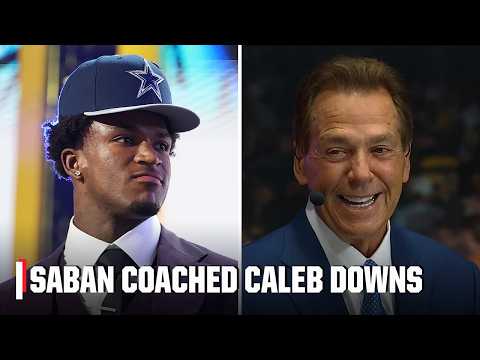Nick Saban looks back on coaching new Cowboys safety Caleb Downs at Alabama 🙌 | 2026 NFL Draft