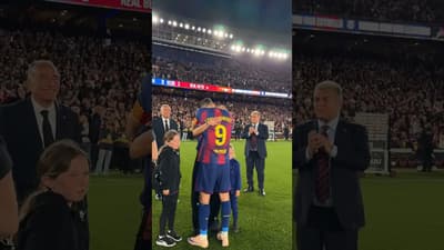 This moment 🥹 #shorts #fcbarcelona #lewandowski